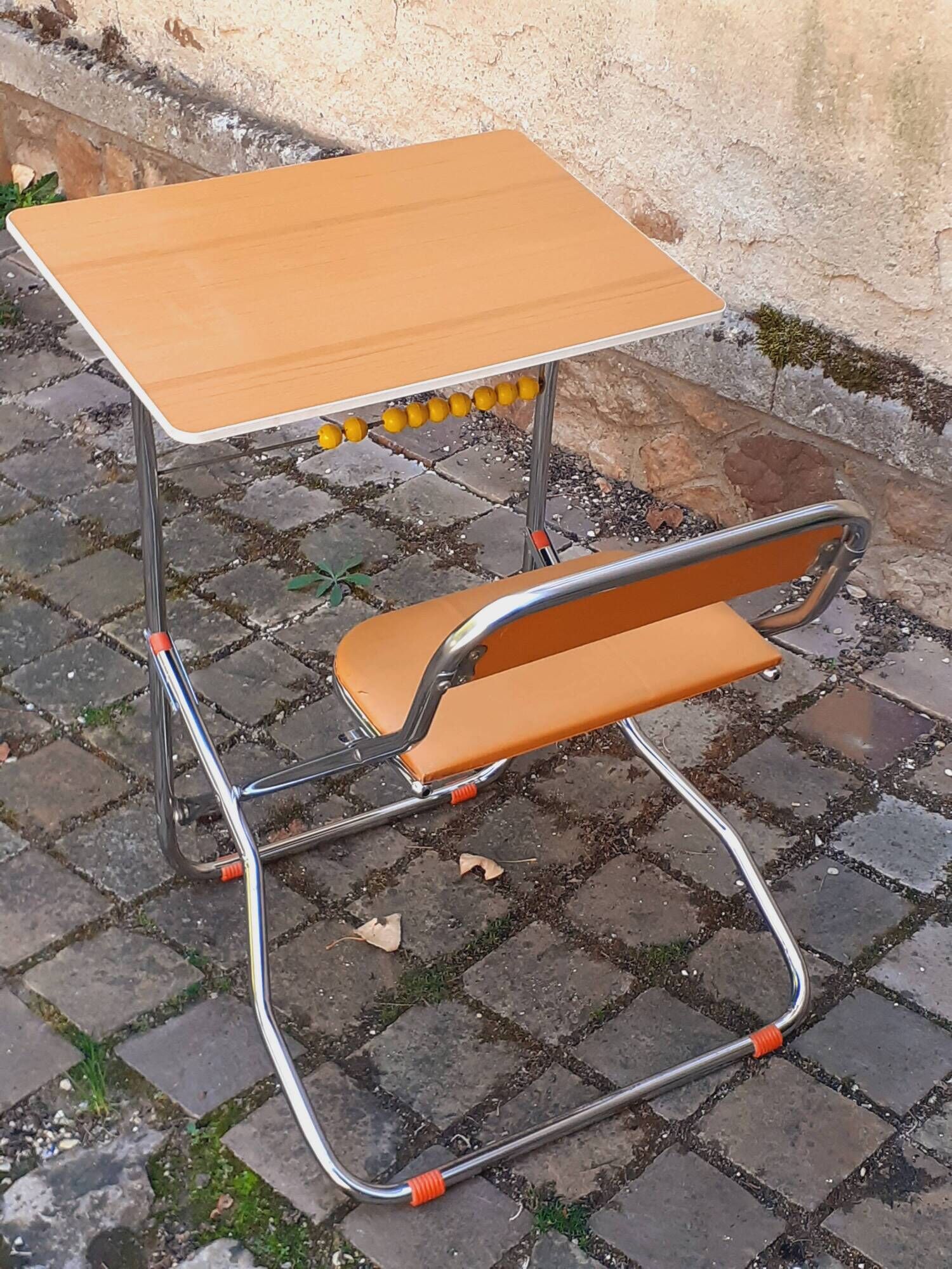Folding desk for children from the 70s Made in Italy