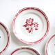Set de 4 assiettes Badonviller, vintage français