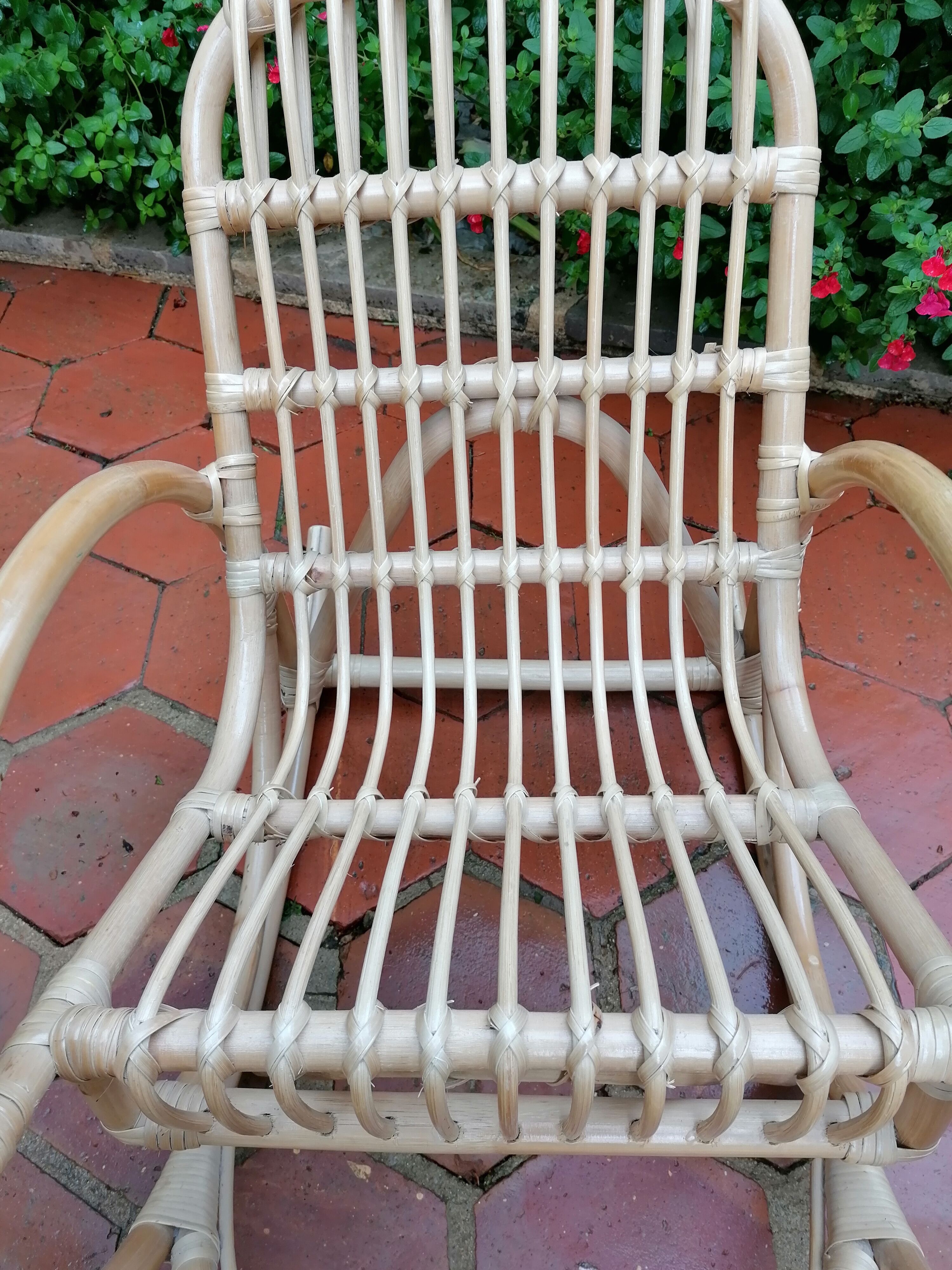 Rocking-chair child rattan