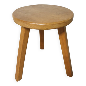 Mid-century wooden tripod stool