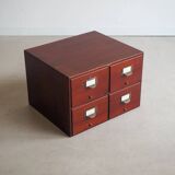 Industrial Mahogany Boat Drawer Cabinet / Locker