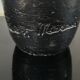 Vase of black enamelled terracotta, signed Jean Marais
