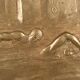 20th century bronze cup Emile Adolphe Monier Swimming swimmers on marble base