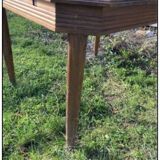 Square wooden table