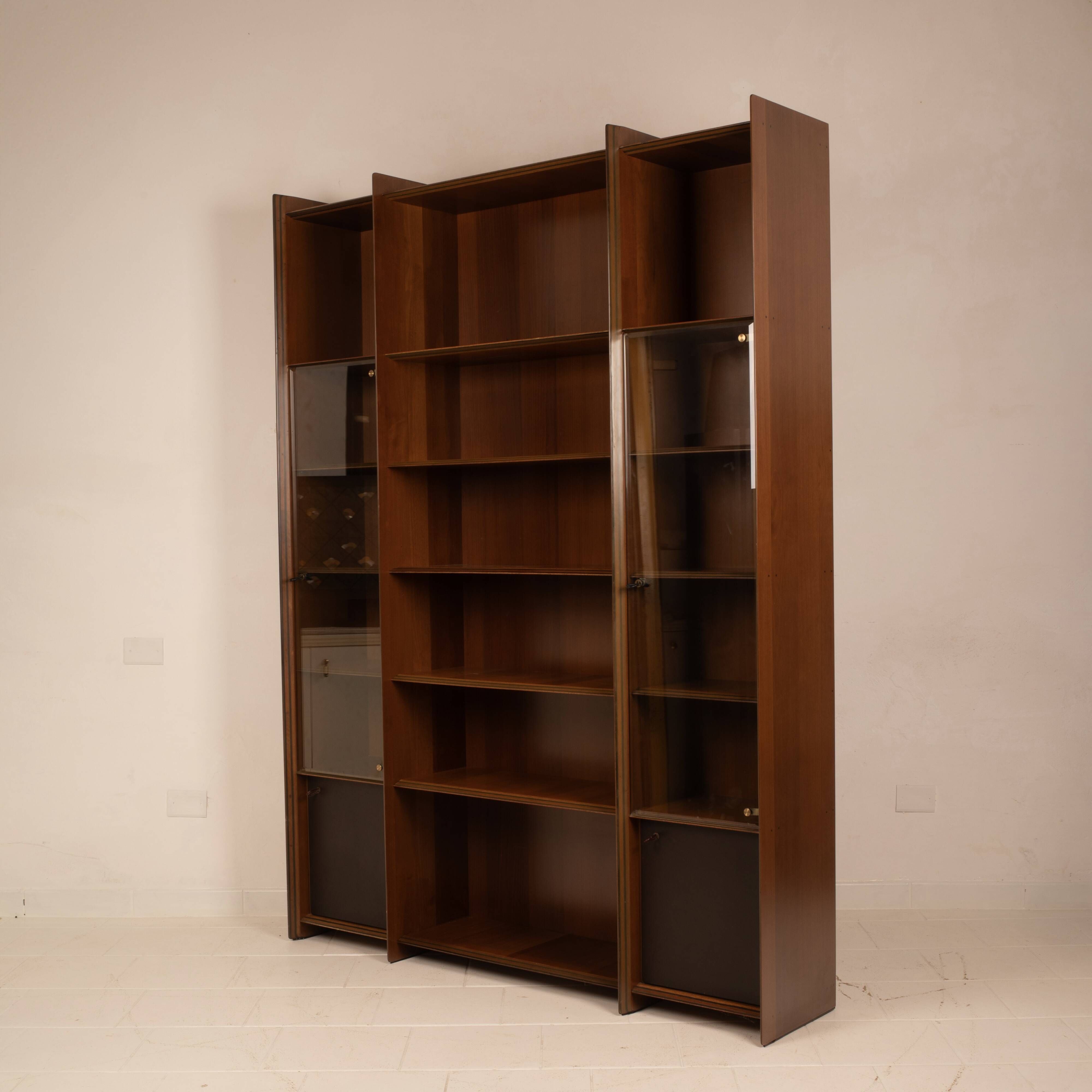 Pair of Artona Bookcases by Afra and Tobia Scarpa for Maxalto