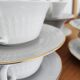 6 tasses et soucoupes à thé