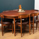 G plan fresco dining table & 6 chairs by victor wilkins 1960