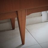 Scandinavian design sideboard in teak and teak veneer