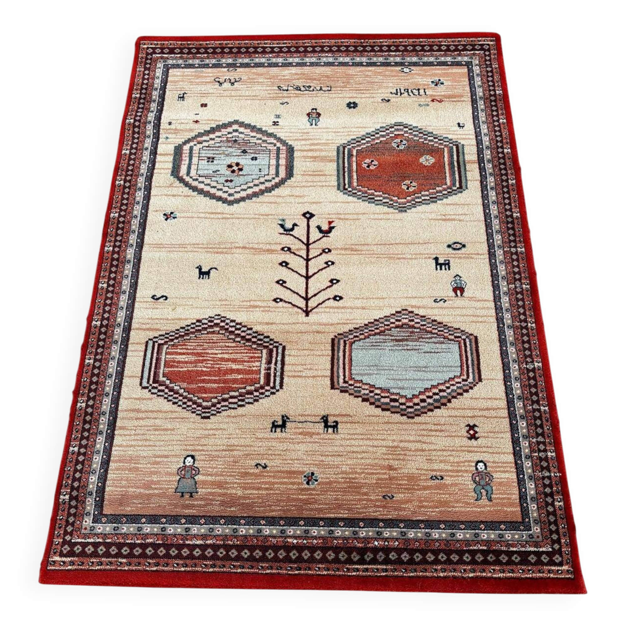 Oriental-style wool rug 135cm x 185cm