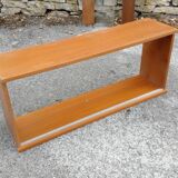 Teak wall bookcase