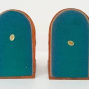 Pair of vintage World Map bookends 60s/70s