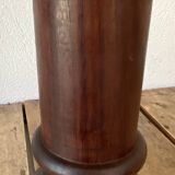 Wooden lamp, fabric cable 2M, cotton shade