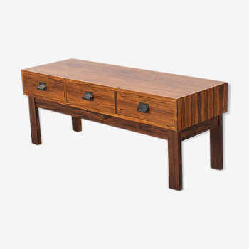 Scandinavian rosewood console 1970 for AB Glas & TRA, Swedish