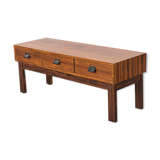Scandinavian rosewood console 1970 for AB Glas & TRA, Swedish