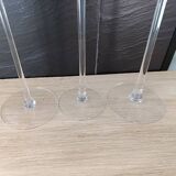 Glass candle holders
