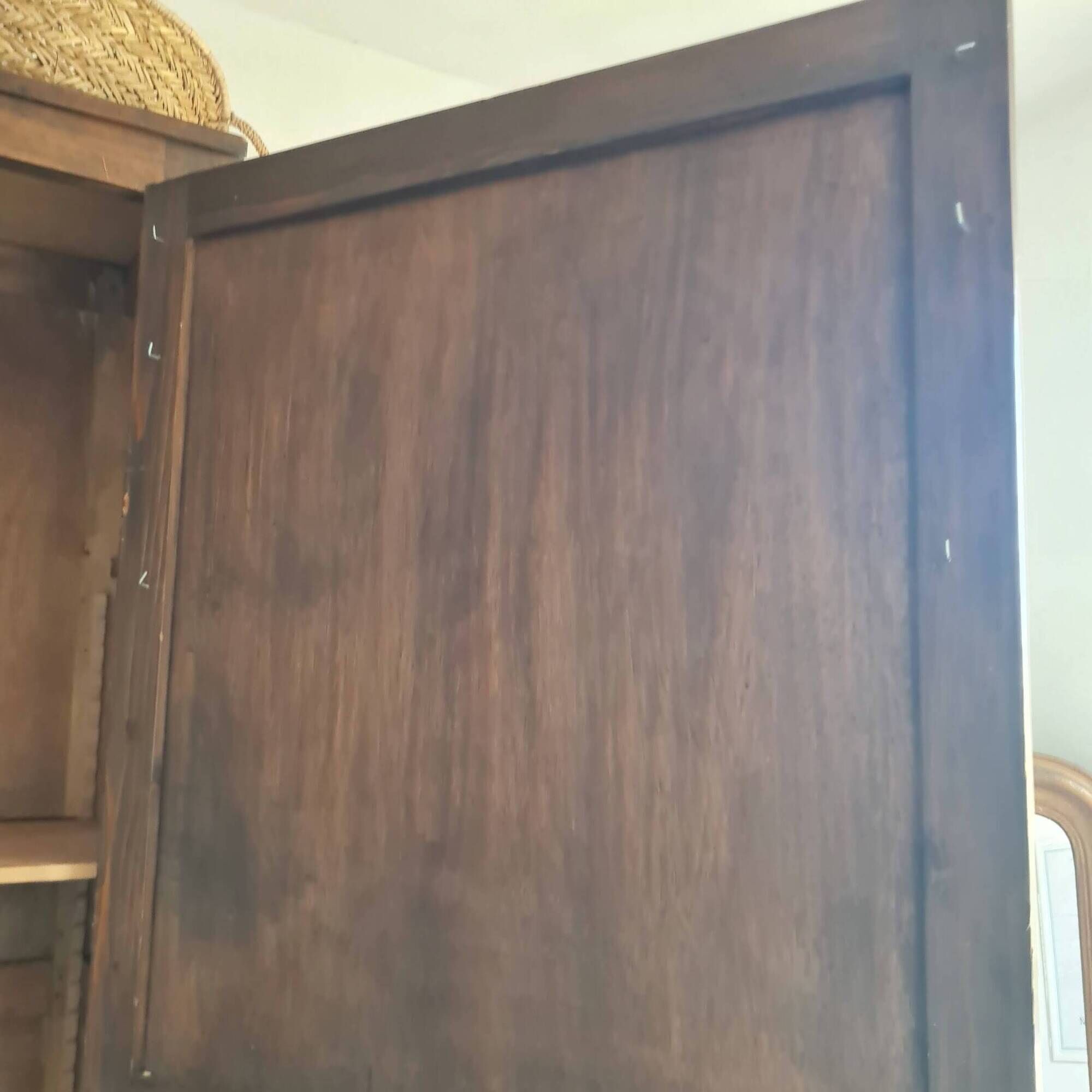 Antique Parisian wardrobe with one door.