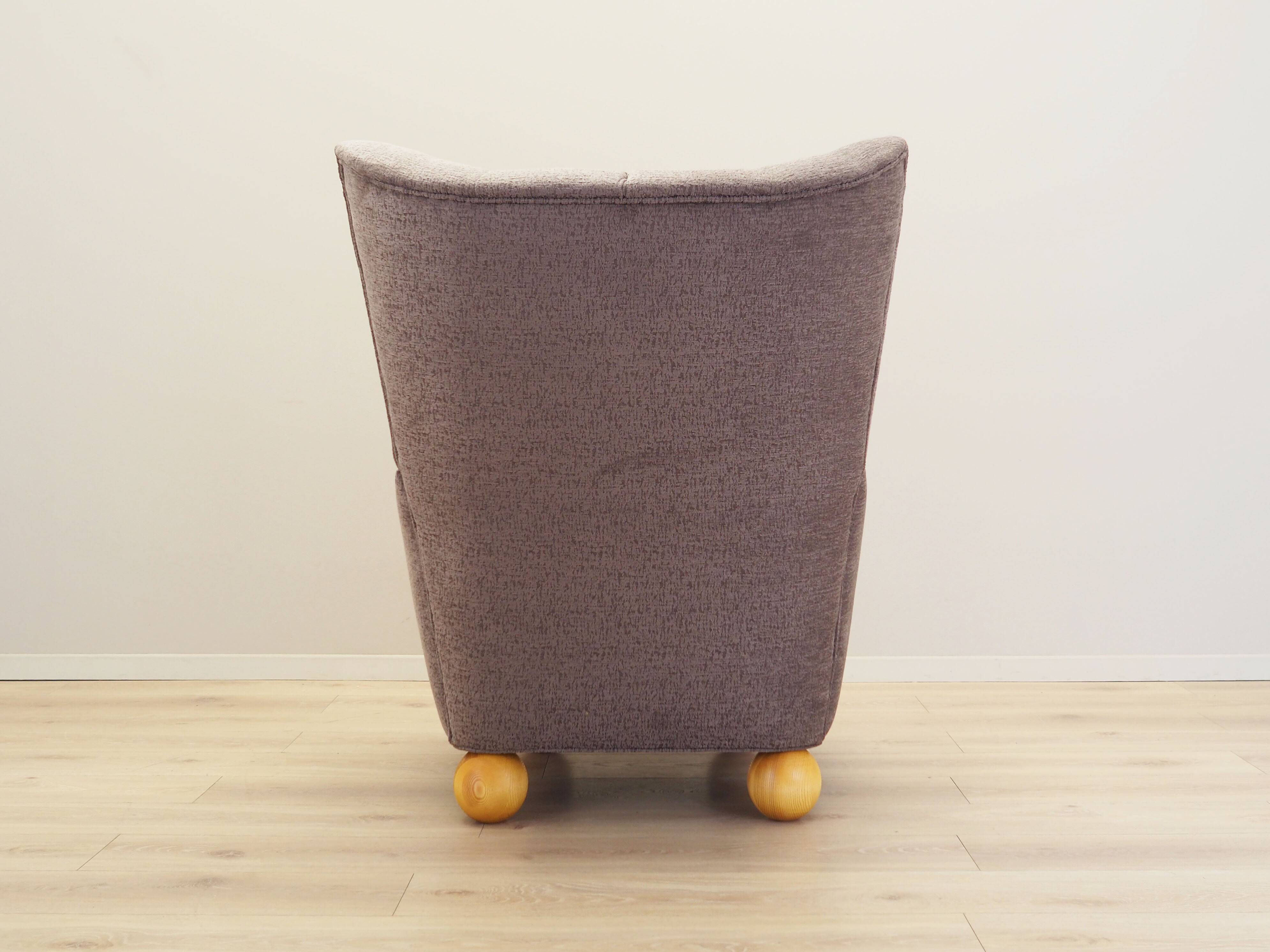 Grey armchair, Scandinavian design, production: Denmark