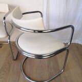 Pair of vintage canteliver armchairs from Zug, Victoria, Switzerland.