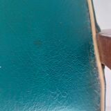 pair of green bridge armchairs