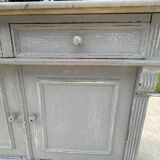 Antique bathroom cabinet with marble