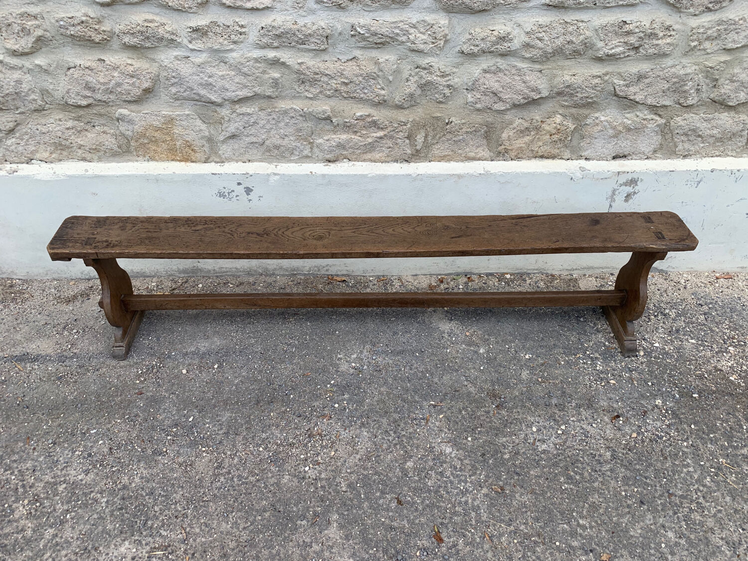 Antique oak bench