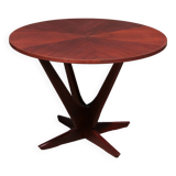 Søren Georg Jensen Kubus Radial Teak Coffee Table, Denmark, 1960s