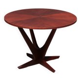 Søren Georg Jensen Kubus Radial Teak Coffee Table, Denmark, 1960s