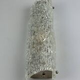60s 70s wall lamp mirror light Germany Ice Glass Space Age Design
