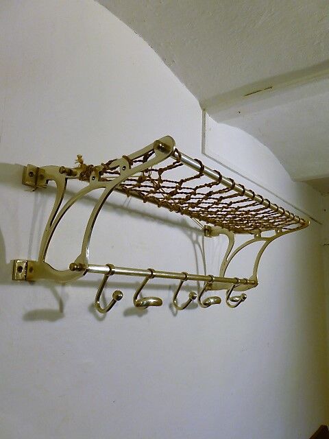 Coat rack brush aluminum 1960