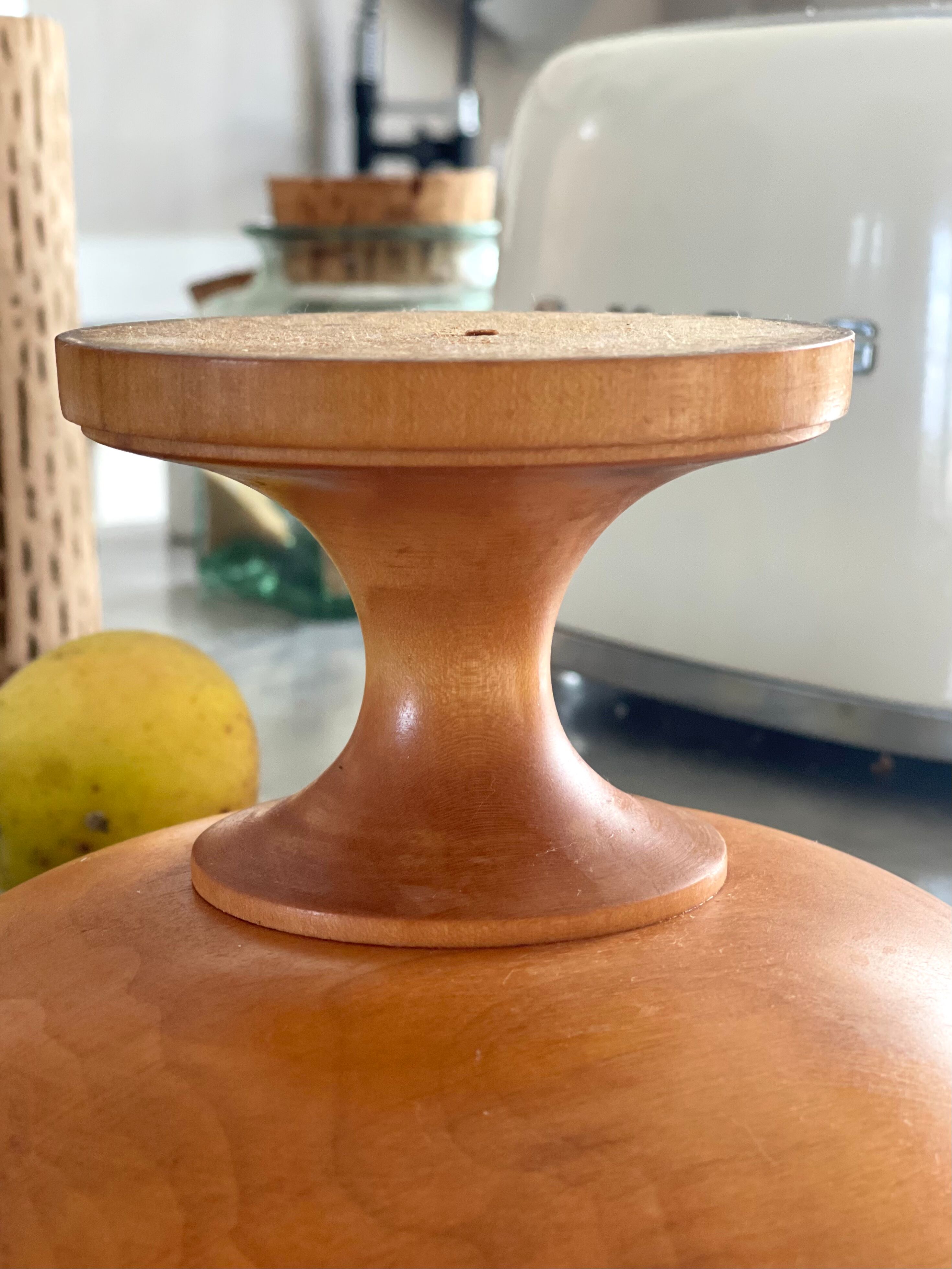 Wooden fruit cup