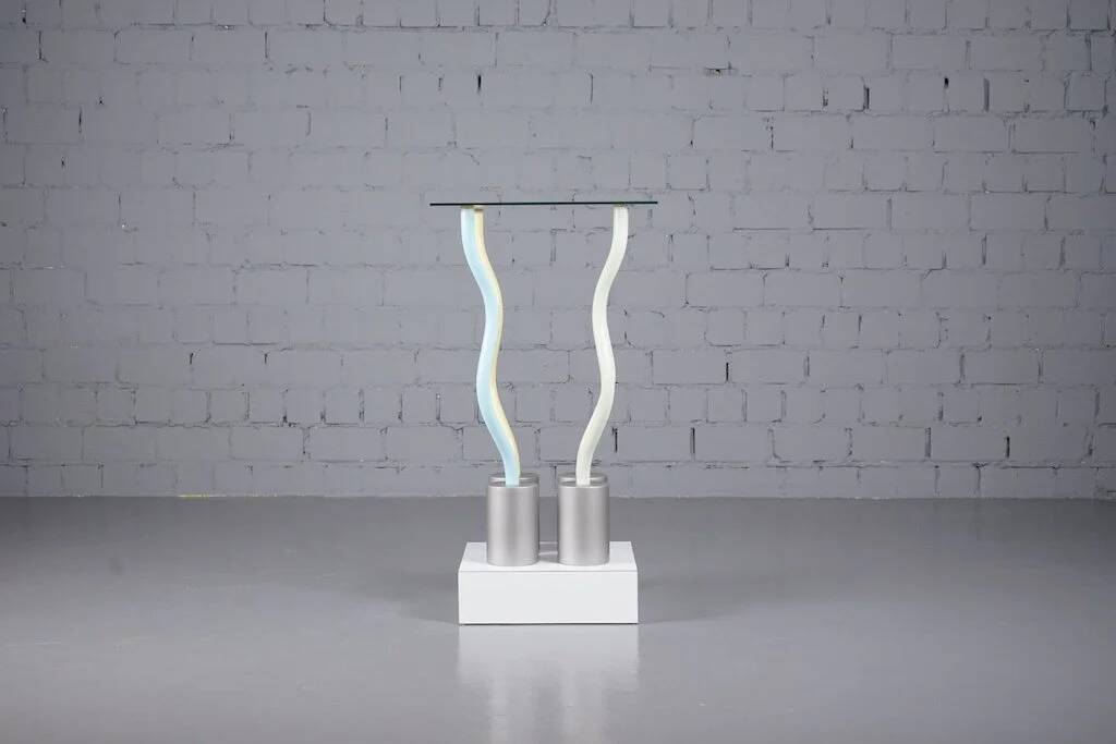 Table prototype Le Strutture Tremano par Ettore Sottsass pour Belux