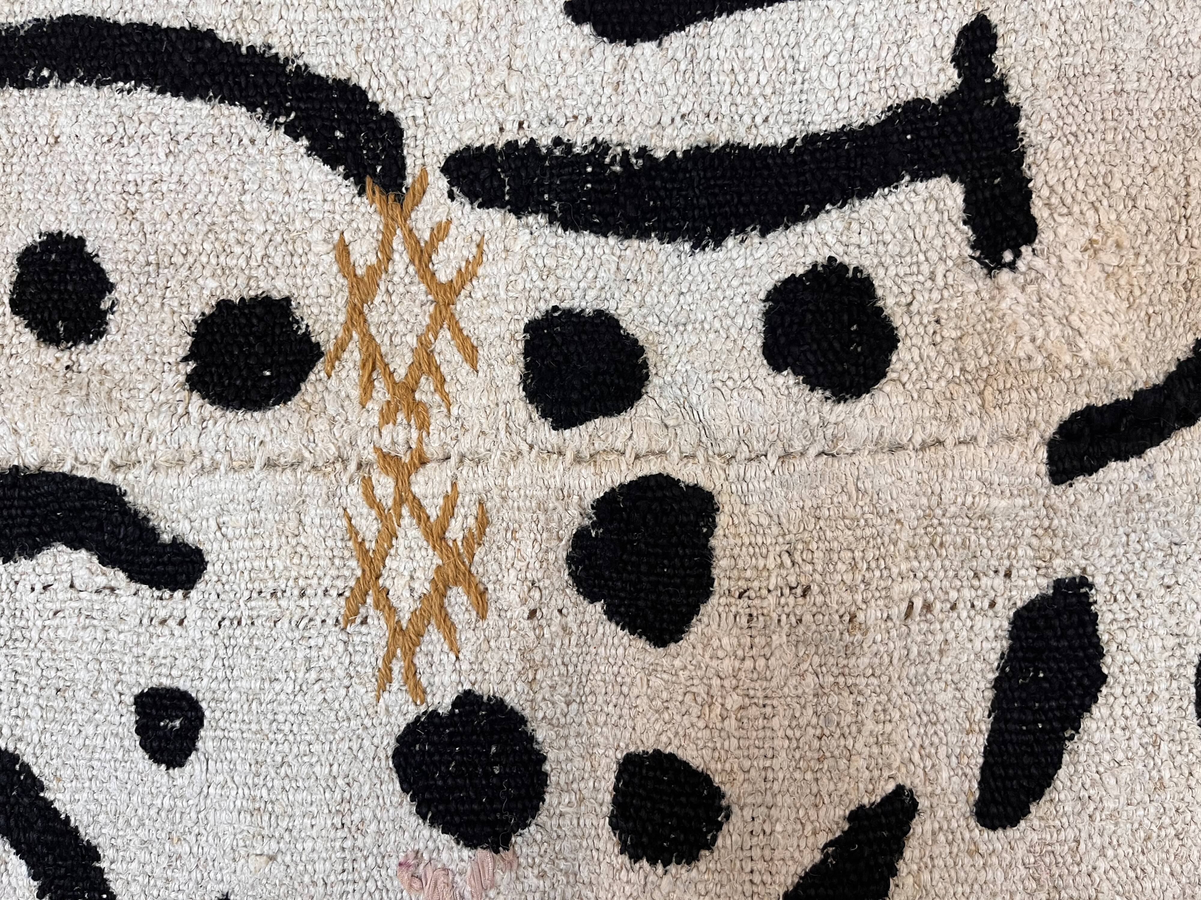 Contemporary carpet hemp abstract prints 281 x 185