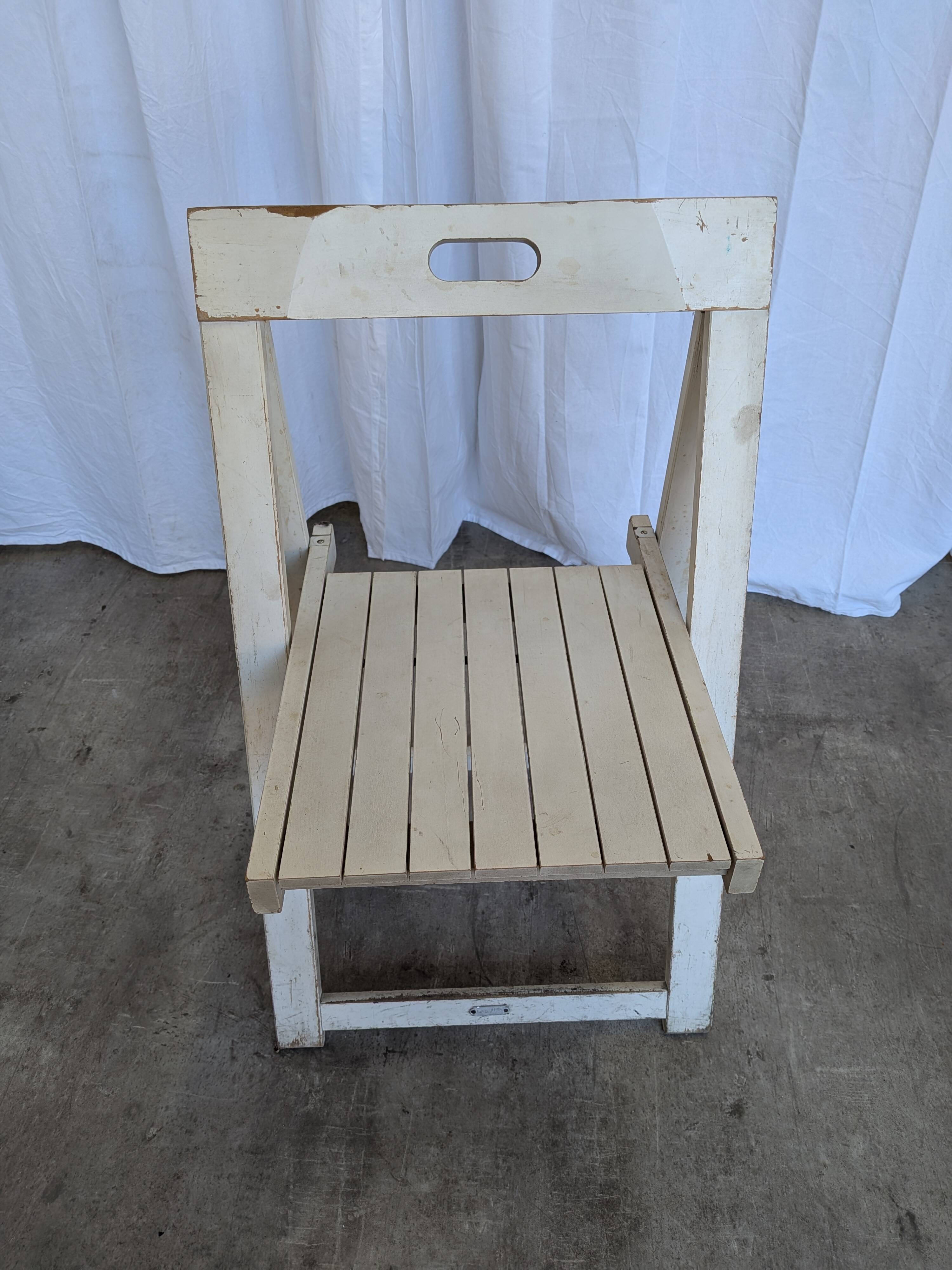 Set of 5 Vintage TRIESTE Foldable Chair by Aldo Jacober, 1970s Mid-Century