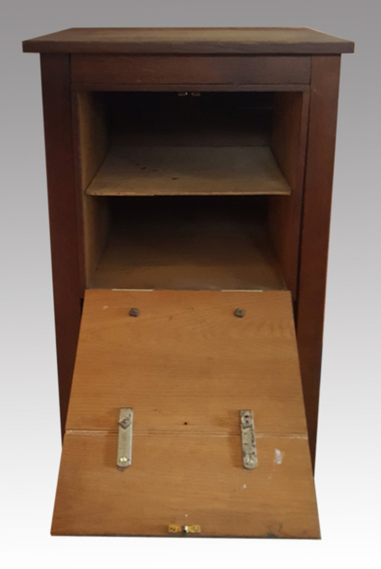 Wooden craft furniture, chest and drawer, vintage