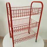 Vintage rolling dessert trolley