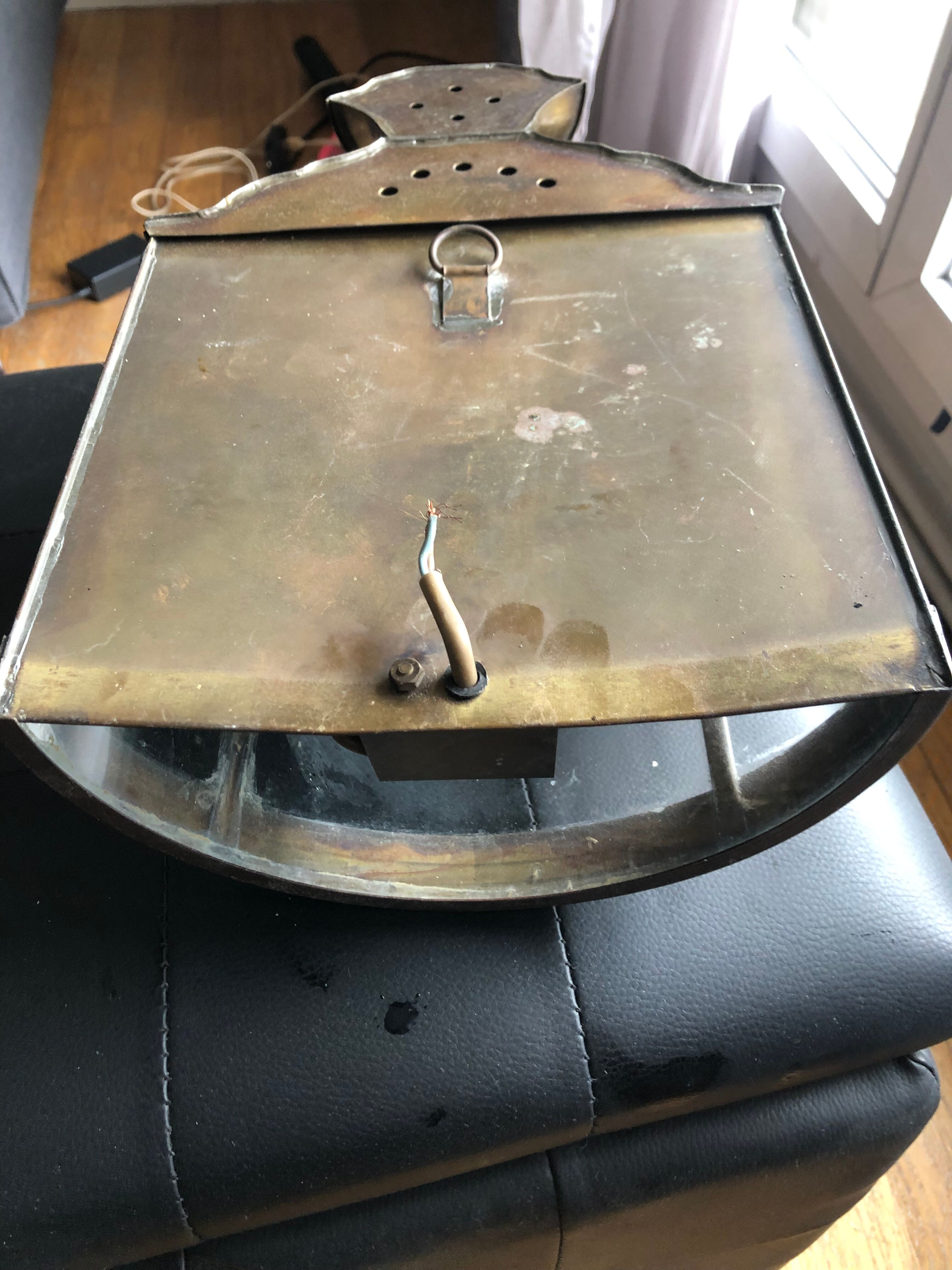 Vintage and retro copper wall lantern