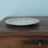 Earthenware serving plate with cherry decoration