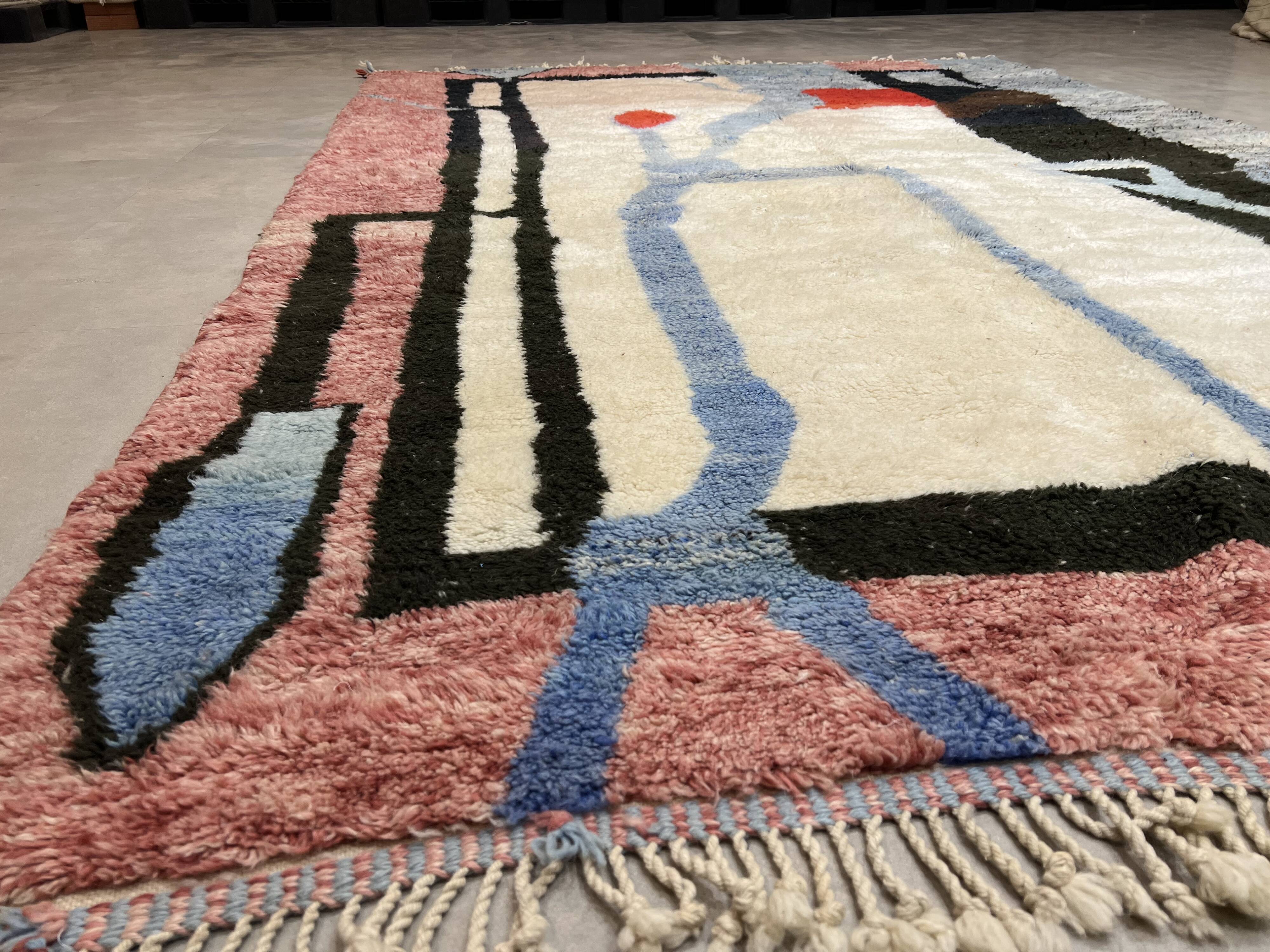 Colorful M'rirt carpet - 333x276cm