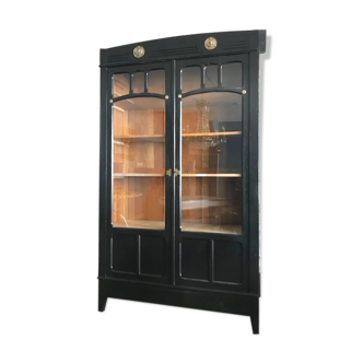 Art deco-style black laqué showcase