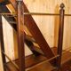 library step ladder in mahogany