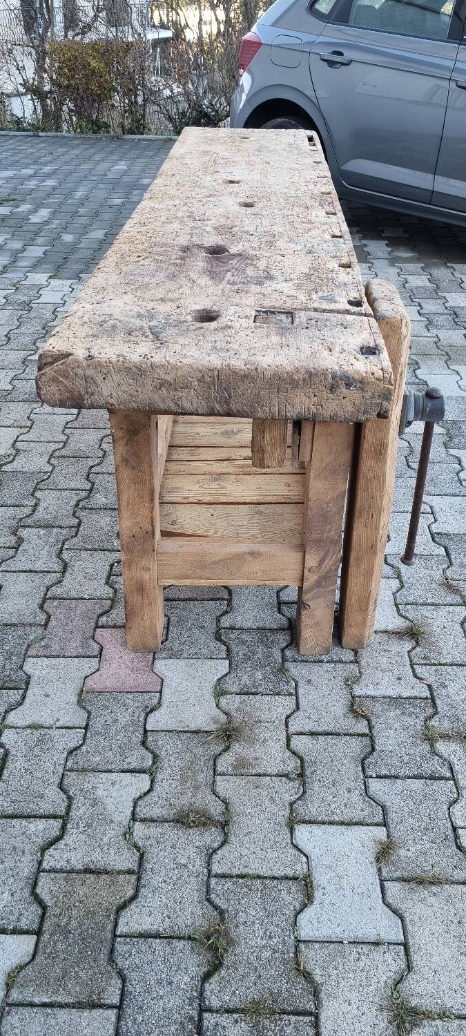 Antique carpenter's workbench