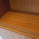Vintage Scandinavian style storage bookcase in melamine and teak from the 60s