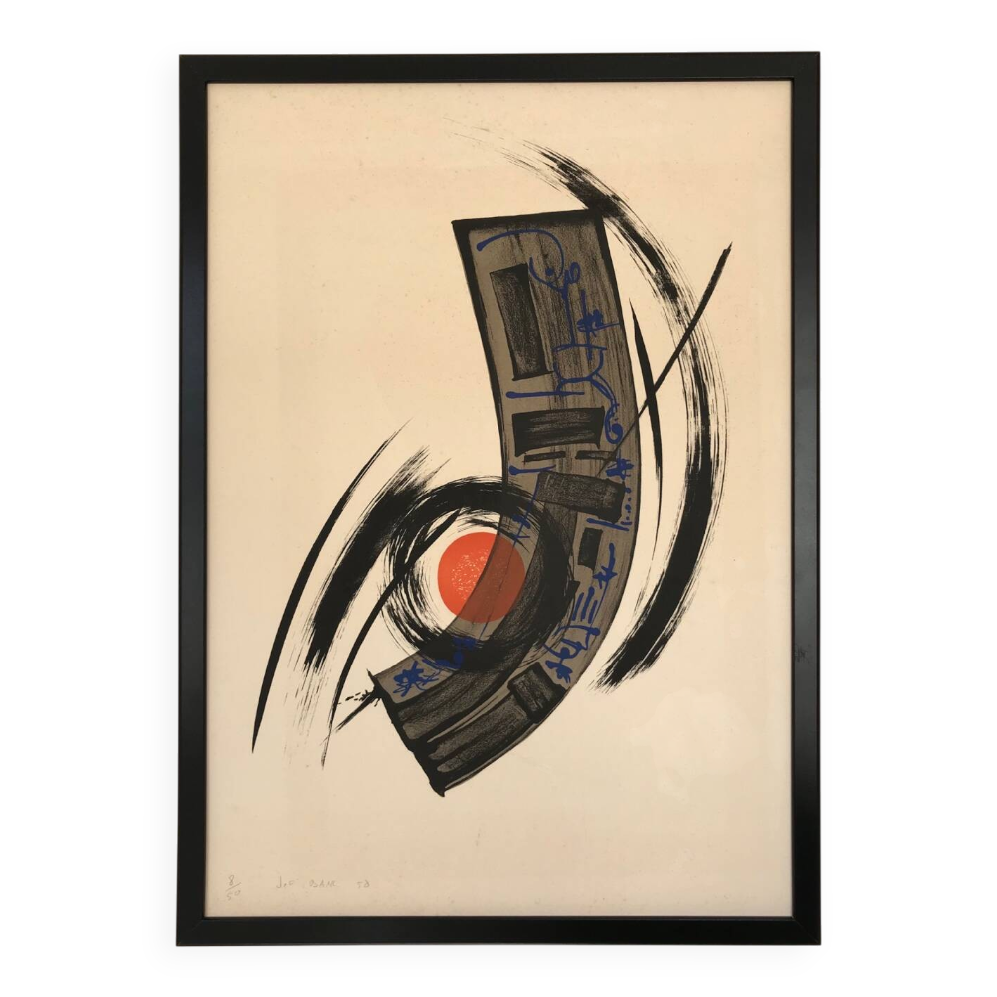 Lithograph by joseph (jef) banc, 1930-2021.