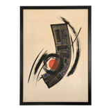 Lithograph by joseph (jef) banc, 1930-2021.