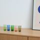 Set of coloured glasses, Finnish design, 1950s, designer: Tapio Wirkkala