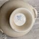 Vintage soup tureen, ironstone, Saint Amand Hamage Nord, Platane blue model.