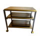 Desserte Meuble TV laiton et chromé design