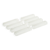 Set of 8 rectangular crystal knife rests, 1950