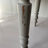 Round wooden table with flaps