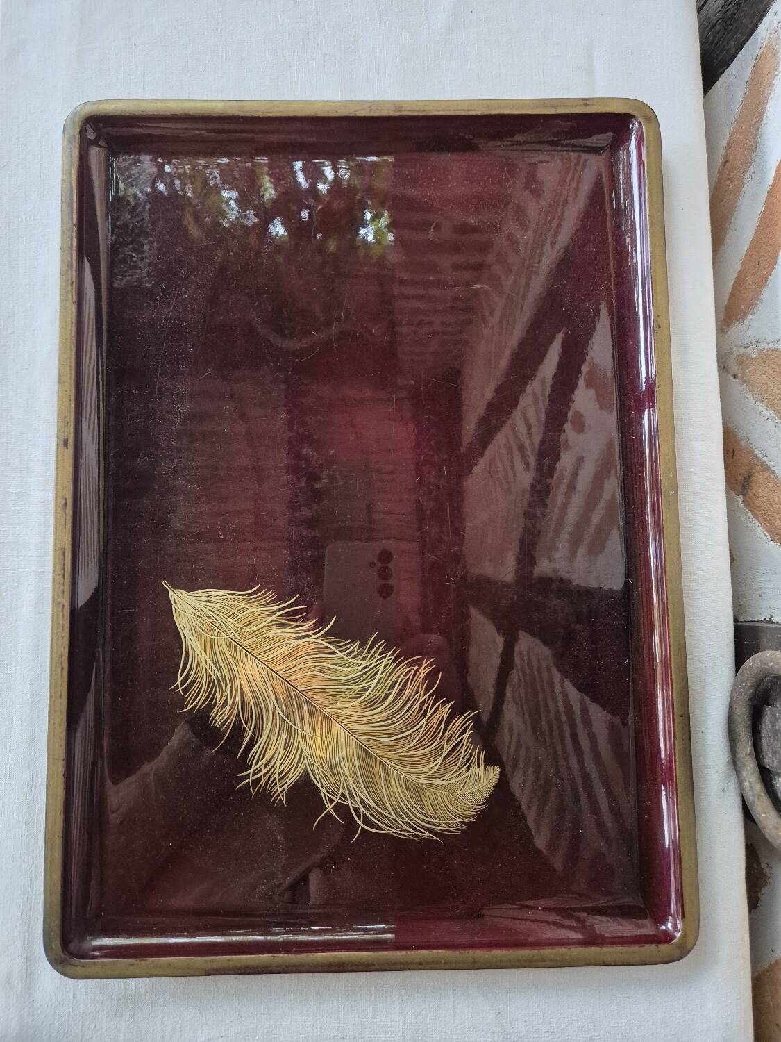 Japanese lacquered tray